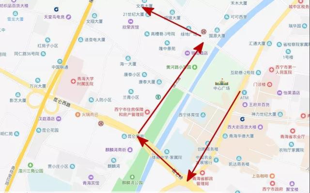 西宁12条公交线路将绕行